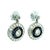 Metal Belle Époque Platinum Diamond & Sapphire Target Drop Earrings Circa 1915, Pair For Sale - Image 7 of 12