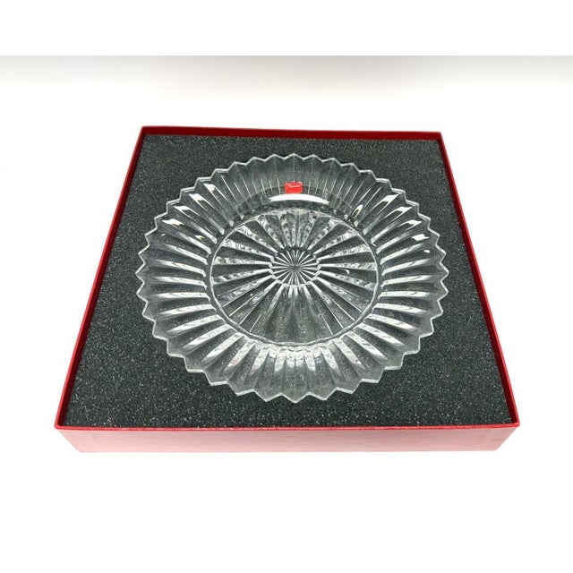 Early 21st Century Large Baccarat Crystal Mille Nuits Dinner Plate New in Box For Sale - Image 9 of 11