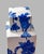 Chinoiserie Blue and White Porcelain Square Lidded Jar For Sale - Image 3 of 11
