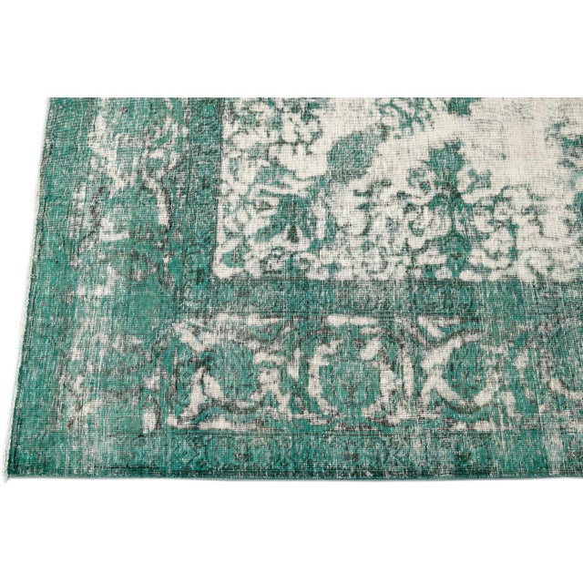 Mid 20th Century Vintage Overdye Rug For Sale - Image 4 of 12