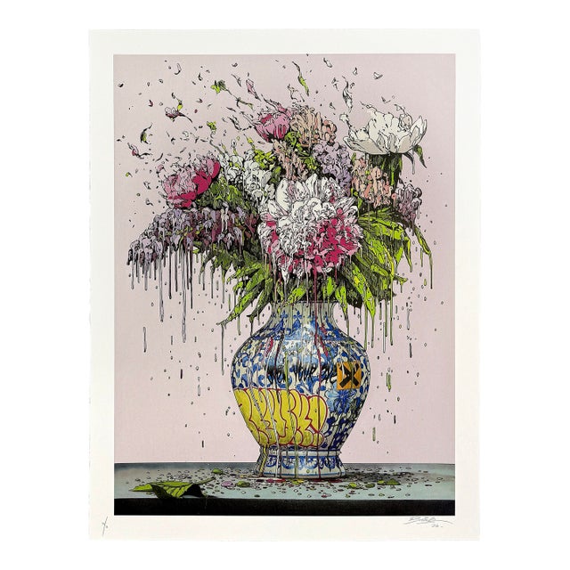 Brusk, Rose Romance (Rare Hand Signed Screen Print), 2024 For Sale