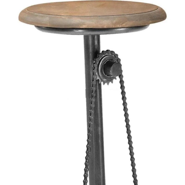 Transitional Tarnessa Wood Top Counter Height Stool by Loomlan For Sale - Image 3 of 4