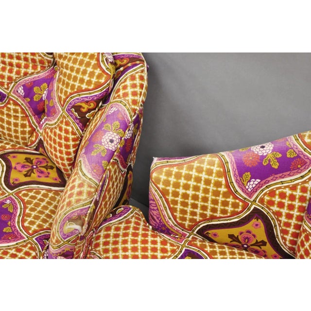 Mid 20th Century Vintage John Stuart Mid Century Modern Purple Barrel Back Club Lounge Chair Pair For Sale - Image 11 of 12