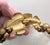 Vintage 1980s Signed Givenchy Goldtone Beaded Leaf Necklace For Sale - Image 9 of 12