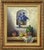 Still Life with Flowers & Fruit in a French Farmhouse Interior by French Artist 1992 Circa For Sale