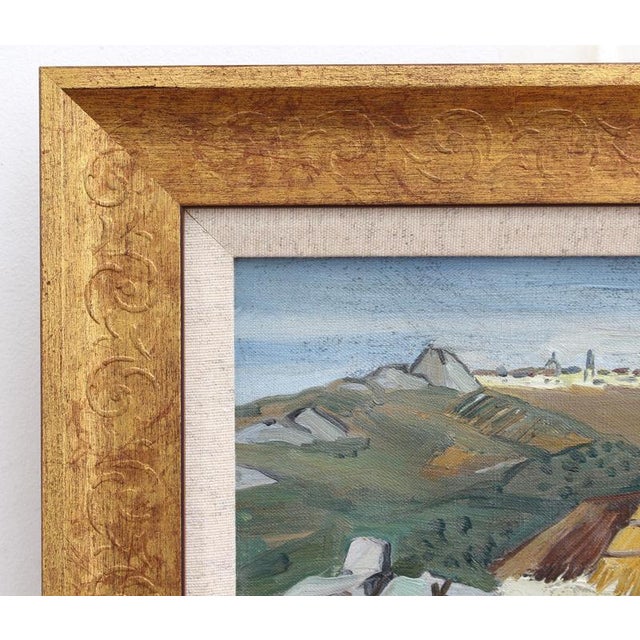 Modern Yves Brayer, Sicilian Farmhouse, 1950s, Oil on Canvas For Sale - Image 3 of 16