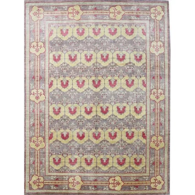 Handwoven Arts and Crafts Style Area Rug 8’10” X 11’10” For Sale - Image 12 of 12