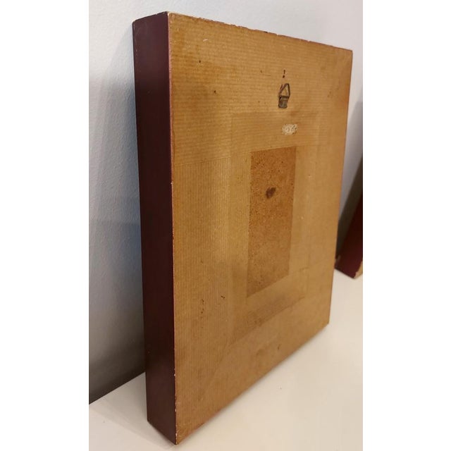 Renoir, Untitled, 1890s, Enamel, Framed, Set of 3 For Sale - Image 17 of 18