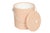 Mid-Century Modern Mid Century Ice Bucket in Blush With Lucite Handle For Sale - Image 3 of 6