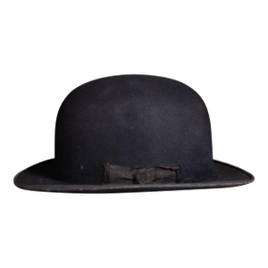 Antique Wool Bowler Hat c.1920-1940