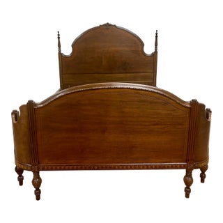 Vintage Full Size French Louis XV Bed by Emery Bird Thayer Co of Kansas City For Sale