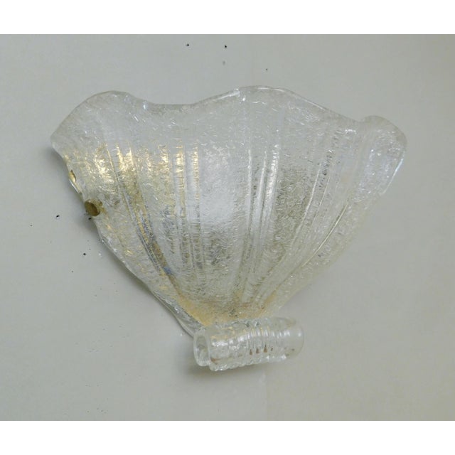 Barovier e Toso 1970s Uplight Murano Graniglia Sconces, a Pair For Sale - Image 4 of 7
