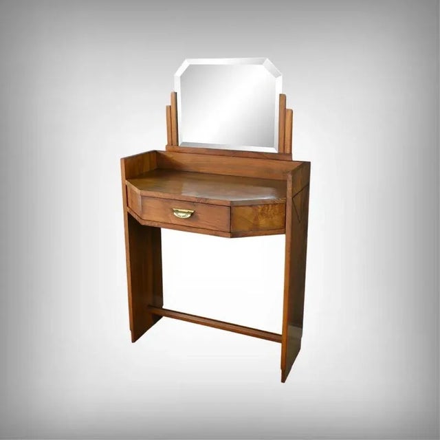 Art Deco Walnut Dressing Table, 1940 For Sale - Image 14 of 14
