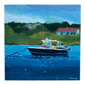 Bound by Blue, Original Oil Painting by Julia Lawing