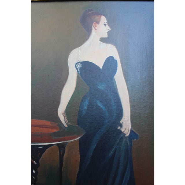 Paint Early 20th Century French Portrait of a Woman For Sale - Image 7 of 11