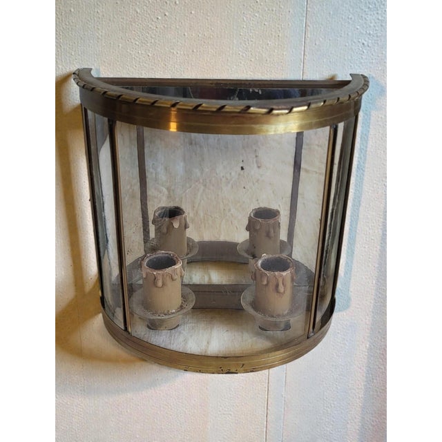 Napoleon III Style Wall Sconces in Copper, 1970s, Set of 2 For Sale - Image 6 of 10