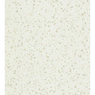 Sample - Hinson for The House of Scalamandr�� Spatter Wallcovering, Beige on White For Sale