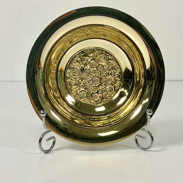 Mid 20th Century Hollywood Regency Chippendale Gold-Plated Candy Dish. For Sale - Image 6 of 10