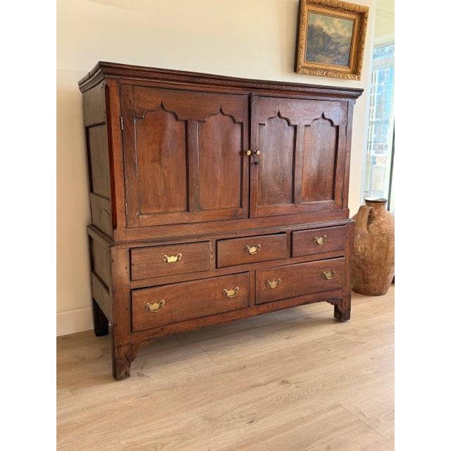 A generations-old oak stable cabinet that's seen more than its share of country life. Rescued from a centuries-old cottage...