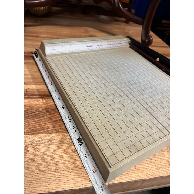 Industrial Vintage Industrial Heavy Plastic Paper Cutter For Sale - Image 3 of 6