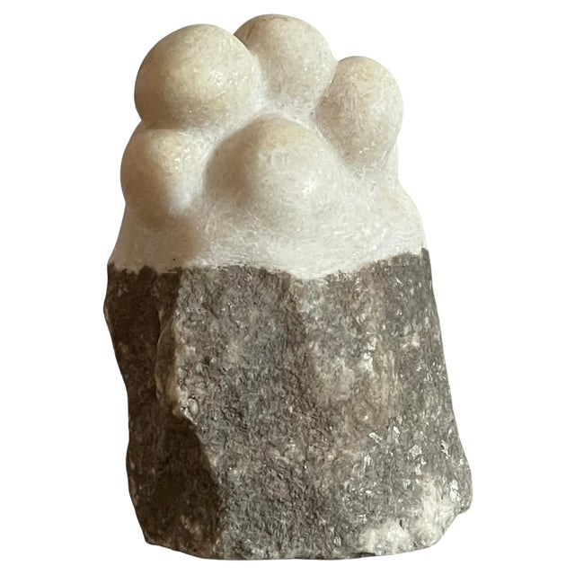 Hand Carved Marble Sculpture by Tom Von Kaenel For Sale