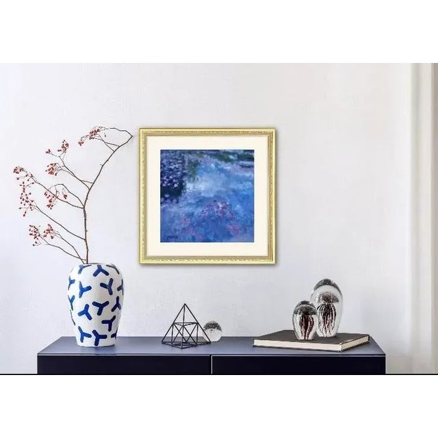 Contemporary Cloud Reflections (Original Botanical Oil Painting) For Sale - Image 3 of 6