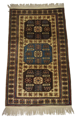 Vintage Turkish Hand Knotted Rug, 1950s