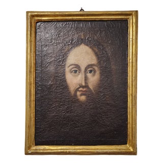 Face of Christ, 1777, Oil on Canvas, Framed For Sale