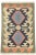Vintage Persian Shiraz Kilim Rug - 01'11 X 02'11 For Sale - Image 9 of 9