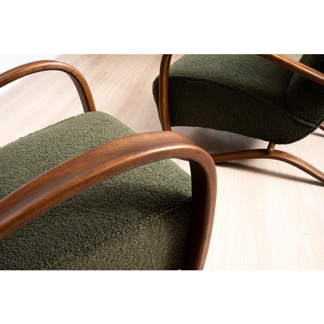 H-269 Armchairs by Jindřich Halabala, Czechoslovakia, 1930s, Set of 2 For Sale - Image 14 of 18