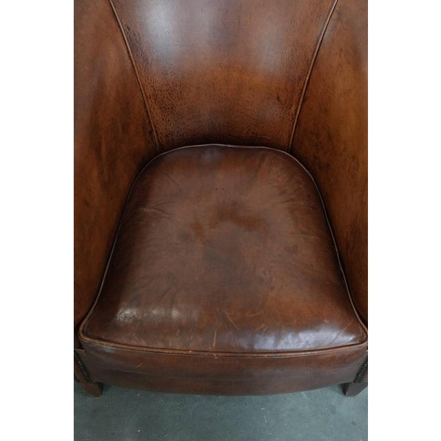 Vintage Sheepskin Club Armchairs, Set of 2 For Sale - Image 7 of 17