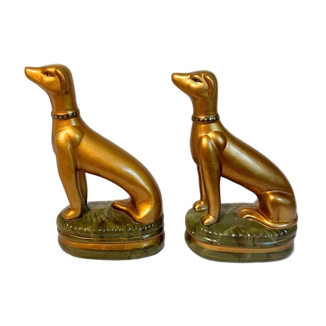 Pair of Vintage Raymond Waites Staffordshire Style Dog Figurines These are a pair of 1990s Raymond Waites Staffordshire...