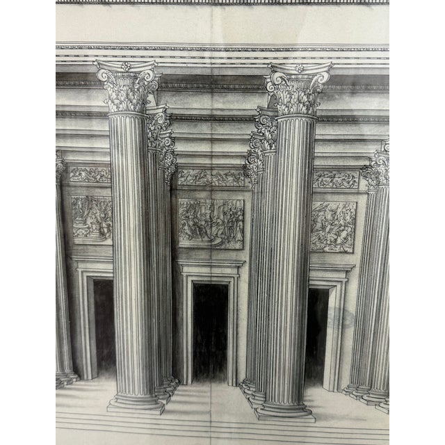 Architectural Facade of the Madeleine, Paris, Framed, 20th Century For Sale - Image 11 of 12