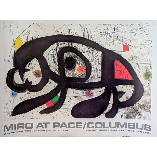 Large Limited Edition Lithographic Poster from Joan Miro, 1979 For Sale - Image 7 of 7