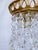Brass 1960s Italian Brass Rim Upside Down Layered Chandelier For Sale - Image 8 of 9