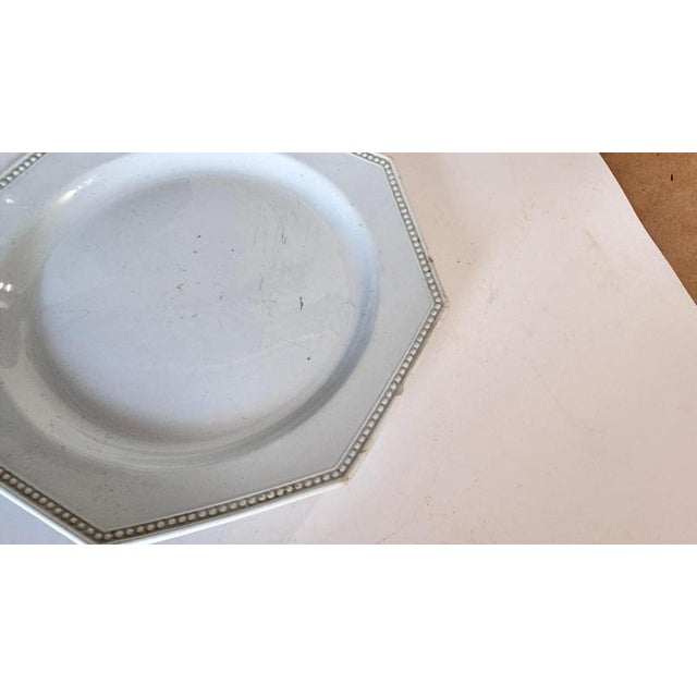 French Ceramic Tableware Set with Beads attributed to Creil Montereau, 19th Century, Set of 3 For Sale - Image 12 of 18