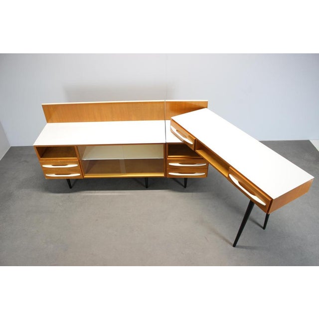 Mid-Century Modular Desk and Storage Unit attributed to Mojmír Požár for Up Závody, 1960s, Set of 3 For Sale - Image 10 of 17