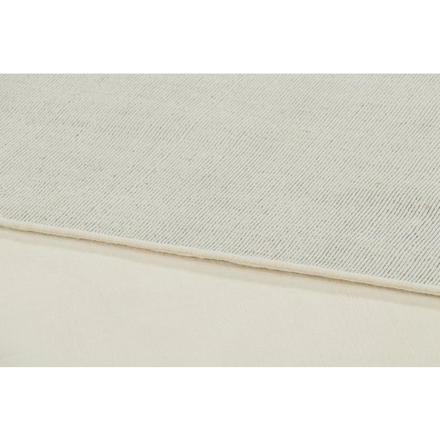 Textile Rug & Kilim’s Oversized Contemporary Textural Solid Rug in White Tones-10x14 For Sale - Image 7 of 7