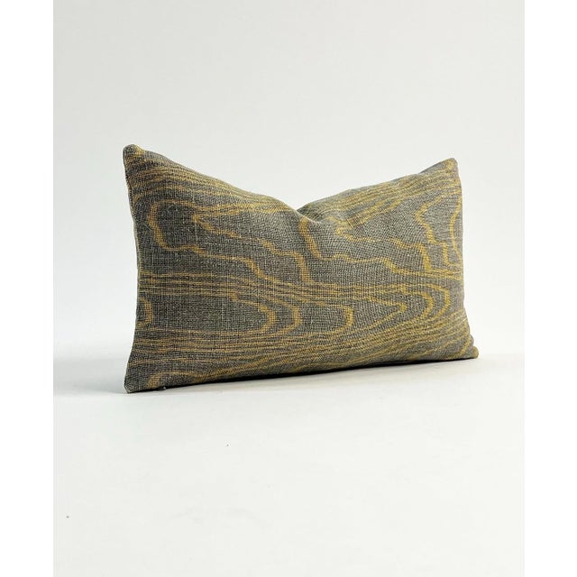 Vintage Custom Kelly Wearstler Faux Bois Groundwork's Lumbar Pillow For Sale - Image 9 of 10