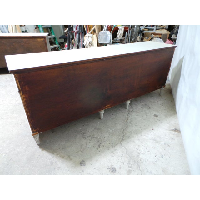 This is a Very Rare and unique 11 drawer Gustavian Style Dresser. I was just restored and repainted with Milk Paints...