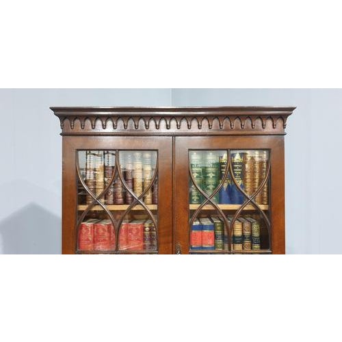 Vintage Mahogany Bookcase For Sale - Image 6 of 11