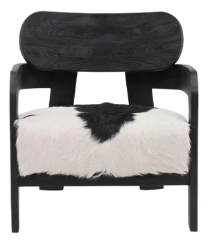 Mod Black & White Hide Chair