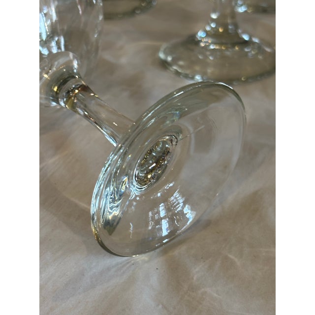 Vintage 1960s Etched Glass Champagne Coupes Set of 6 For Sale - Image 4 of 6