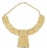 Vintage Signed Kenneth Lane Egyptian Etruscan Style Gold Plated Collar Necklace For Sale