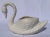 Vintage Large White Ceramic Swan Figurine For Sale - Image 4 of 10