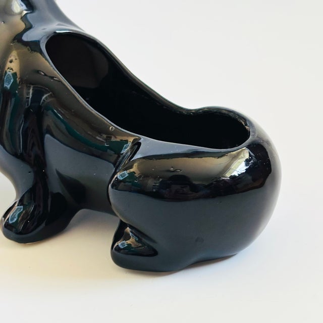 Ceramic Vintage Dachshund Planter For Sale - Image 7 of 9