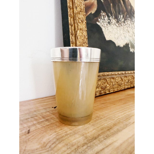 Antique 1902 Sterling and Horn Cup For Sale In New York - Image 6 of 6