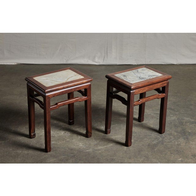19th Century Chinese Rosewood Tea Tables A Pair Chairish