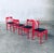 Mid-Century Modern Design Red Dining Chair Set, Belgium, 1960s, Set of 6 For Sale - Image 9 of 18