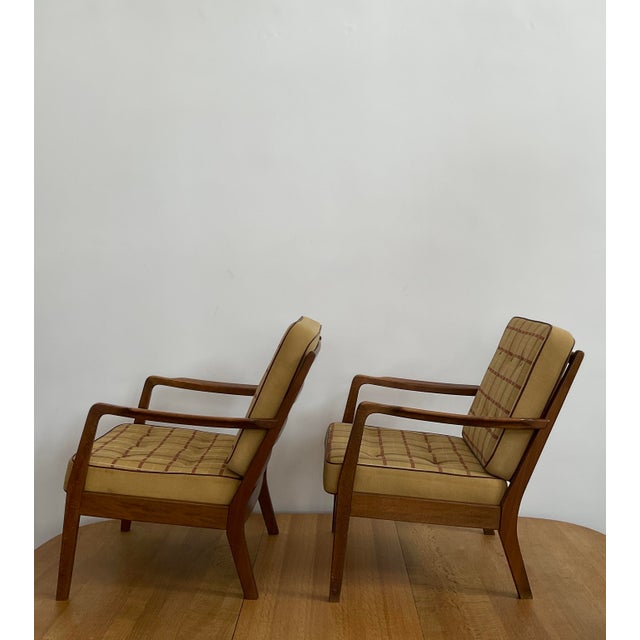 1970s Pair of Mid-Century Modern Ole Wanscher Danish Armchairs For Sale - Image 5 of 18